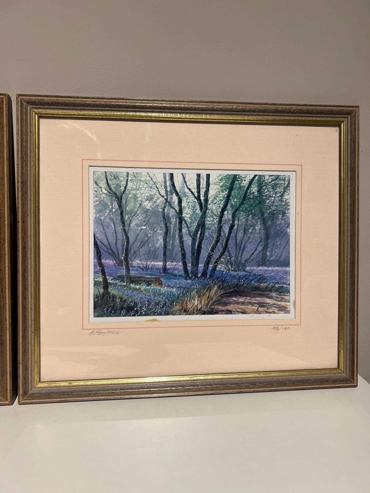 Set Of 2 Signed Limited Edition Brian Fensome Prints – Waresley Wood & Gamlingay Wood photo 109.0