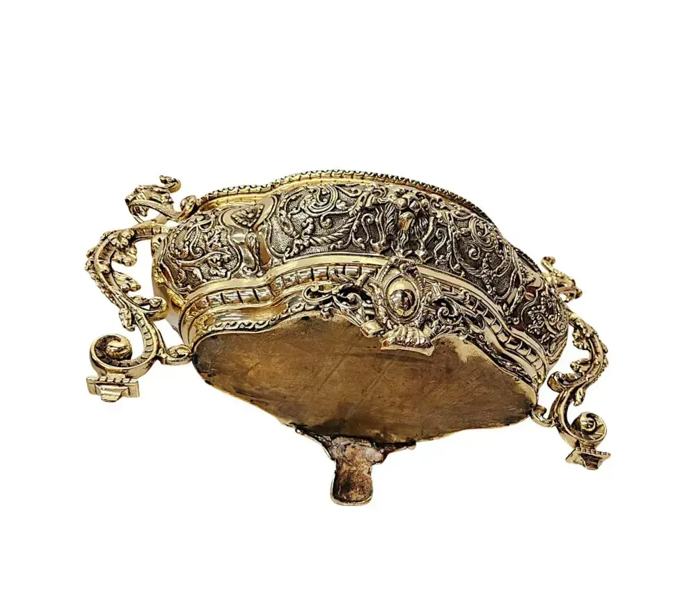 Home Decor A Very Rare 19th Century Polished Brass Jardiniere Or Planter photo