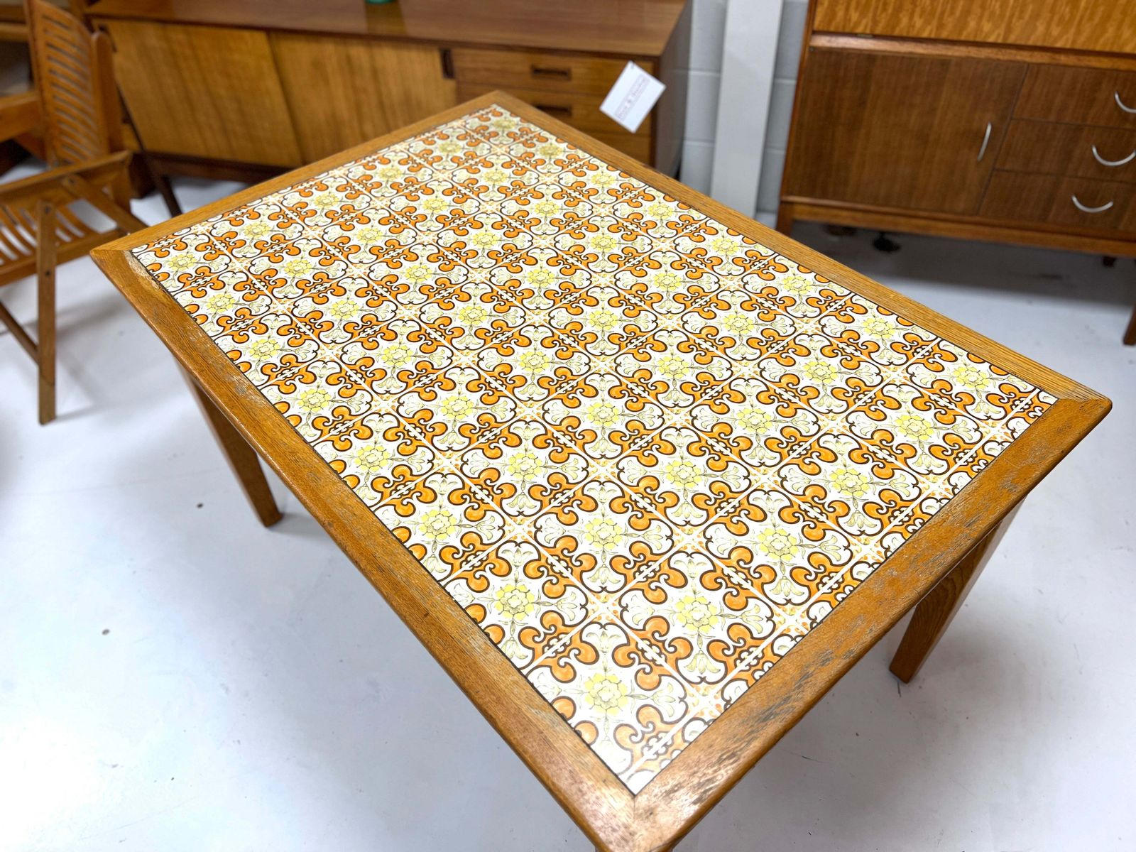 Mid Century, Oak Dining Table, Mid 20th Century photo vintage