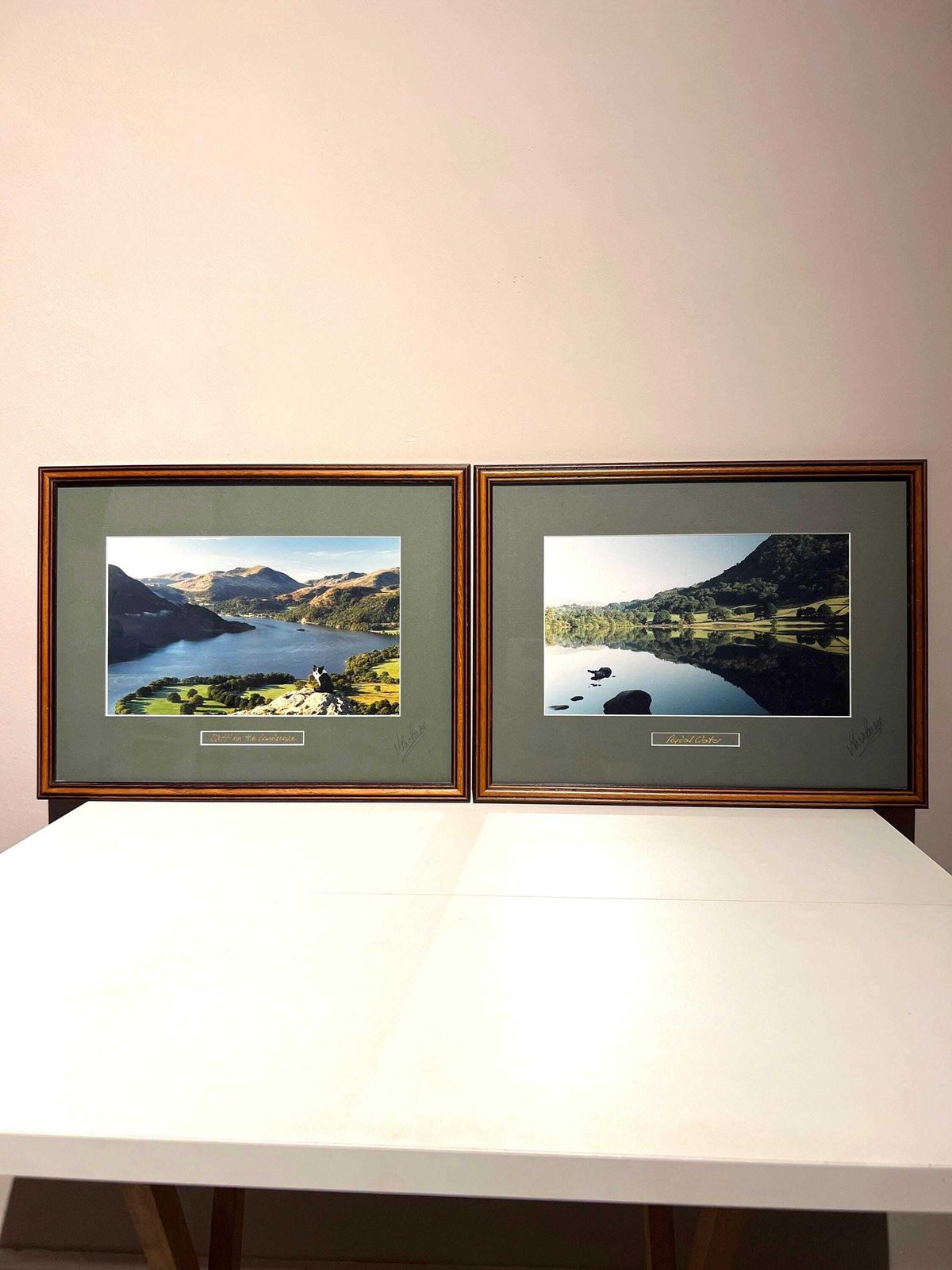 Set Of Two Signed Lake District Landscape Photographs By John Sayer