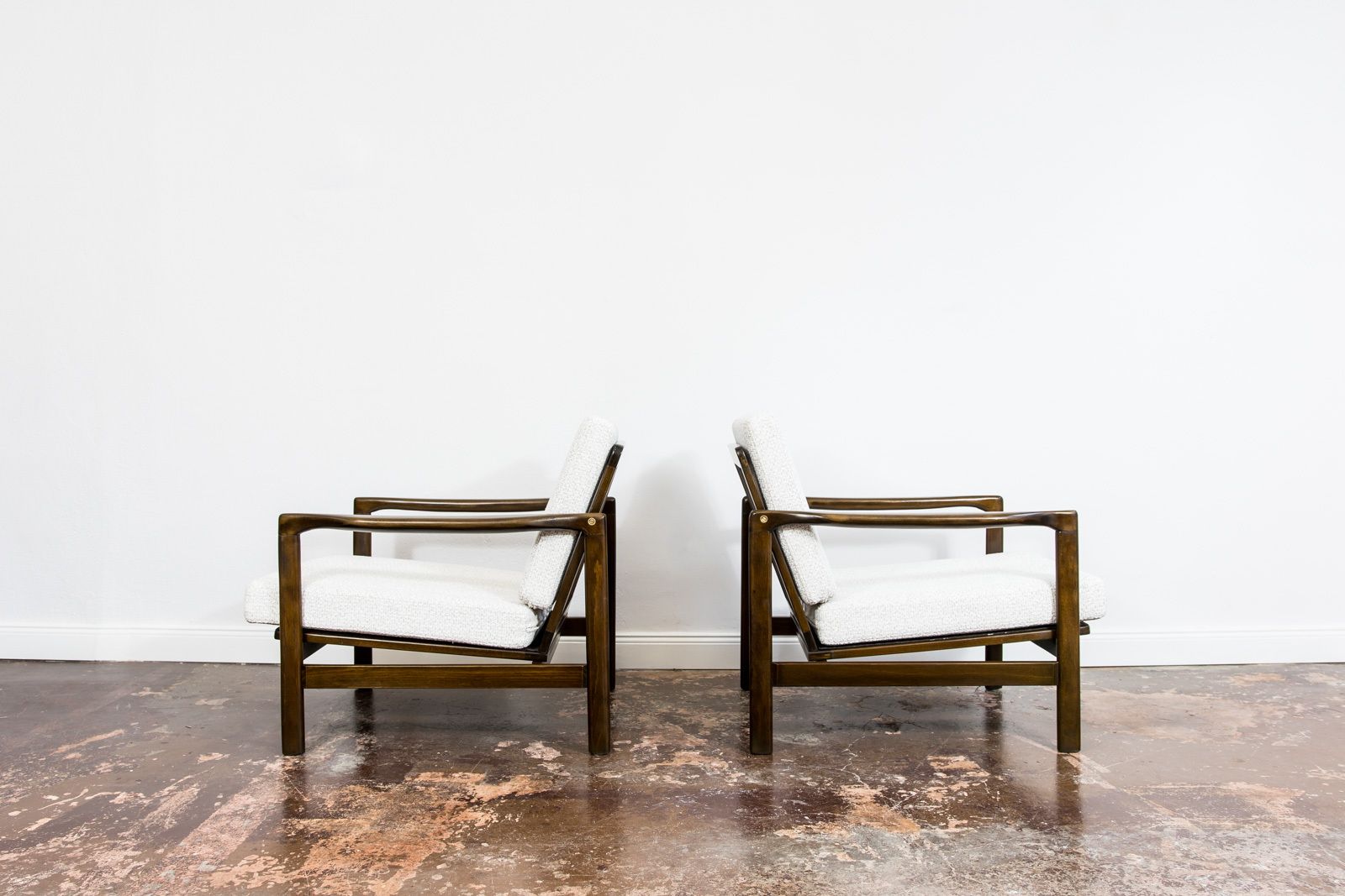 photo vinterior Mid Century Modern Armchairs By Zenon Bączyk, 1960's, Set Of 2