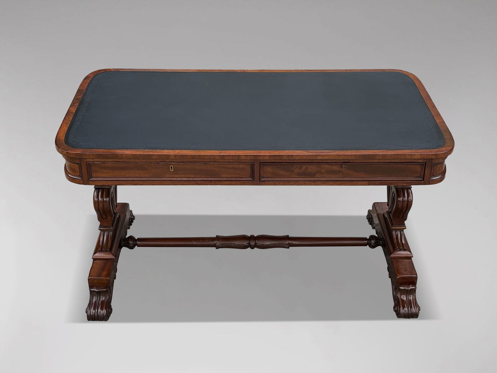 Early 19th Century William IV Period Mahogany Library Writing Table photo vinterior