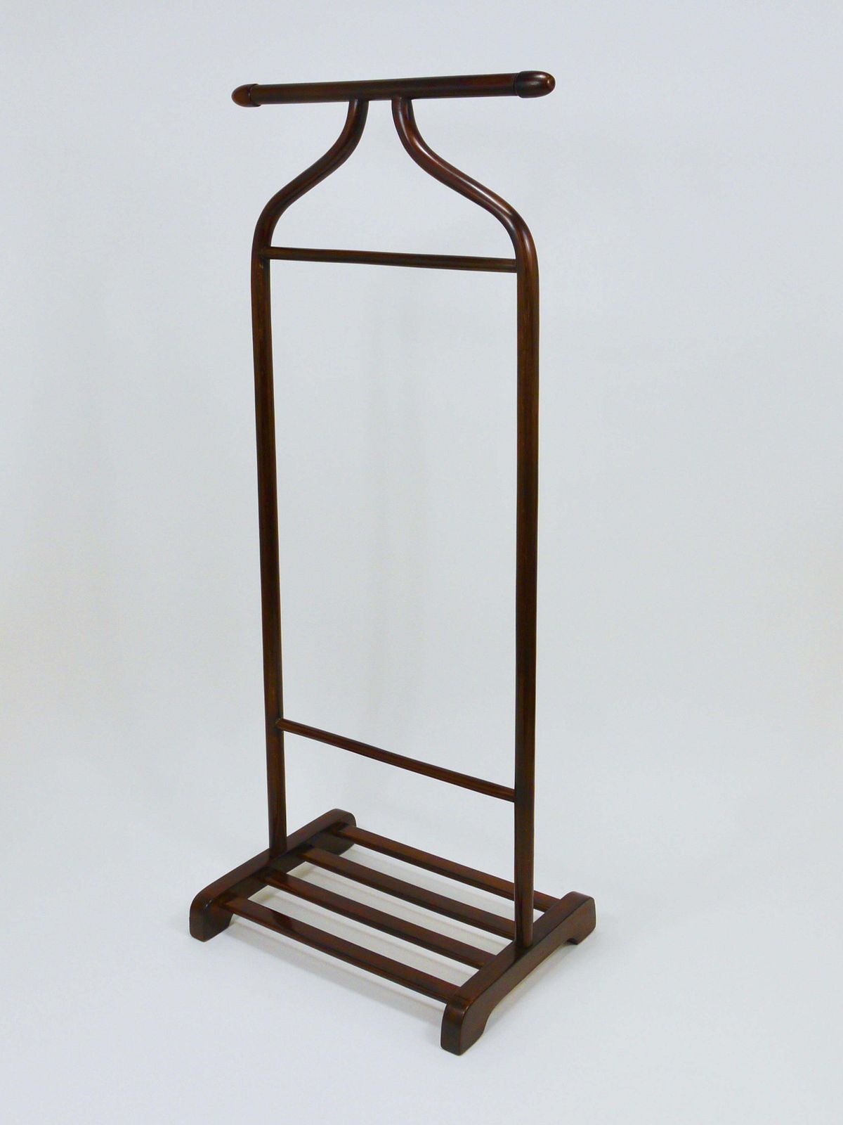 Thonet Vienna Art Deco Bentwood Clothing Valet / Dressing Stand, Austria, 1920s photo vintage