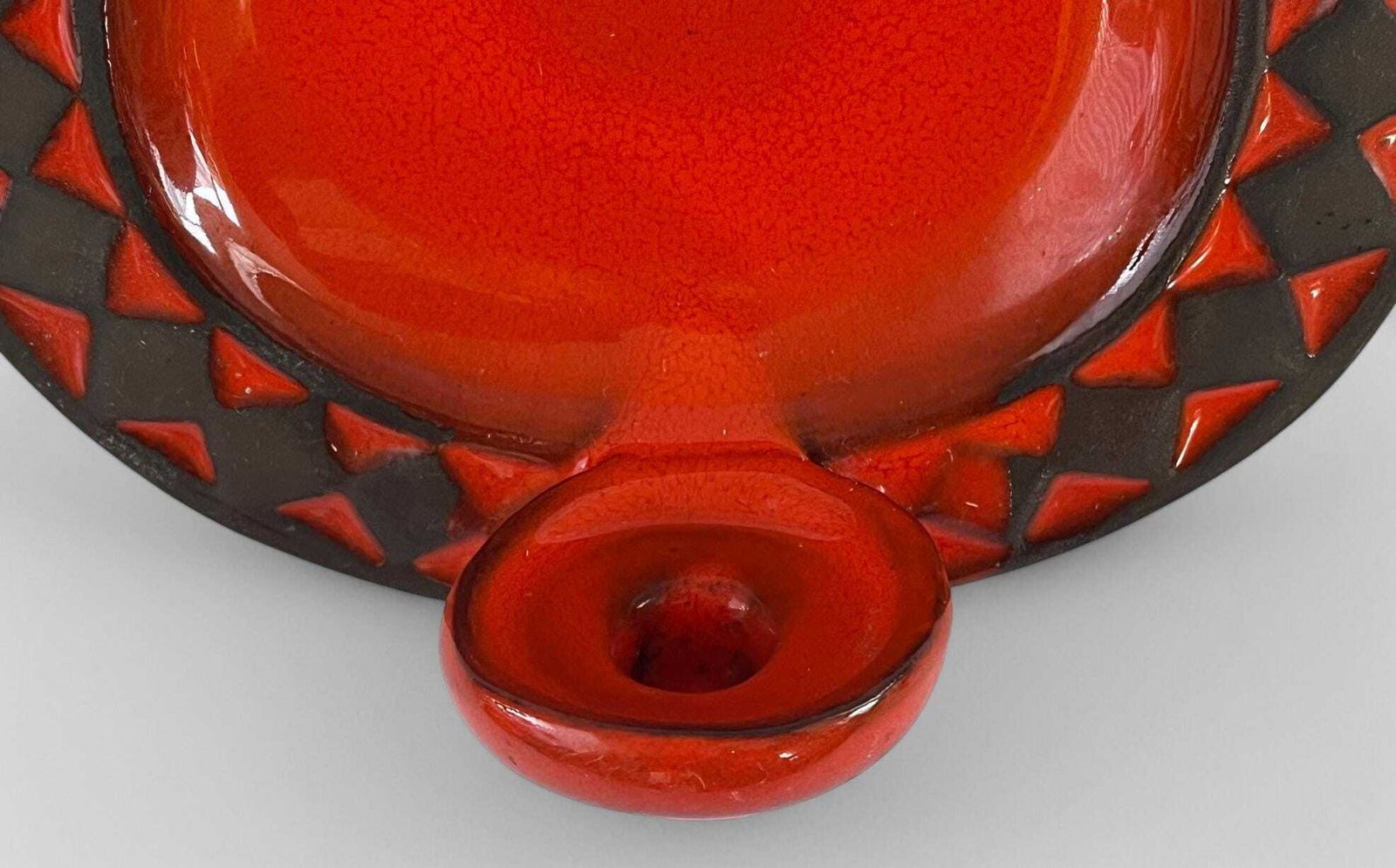 Mid Century Danish Glazed Red Ceramic Wall Sconce / Candle Holder By Frank Rasmussen For Frank Keramik Denmark photo 150.0