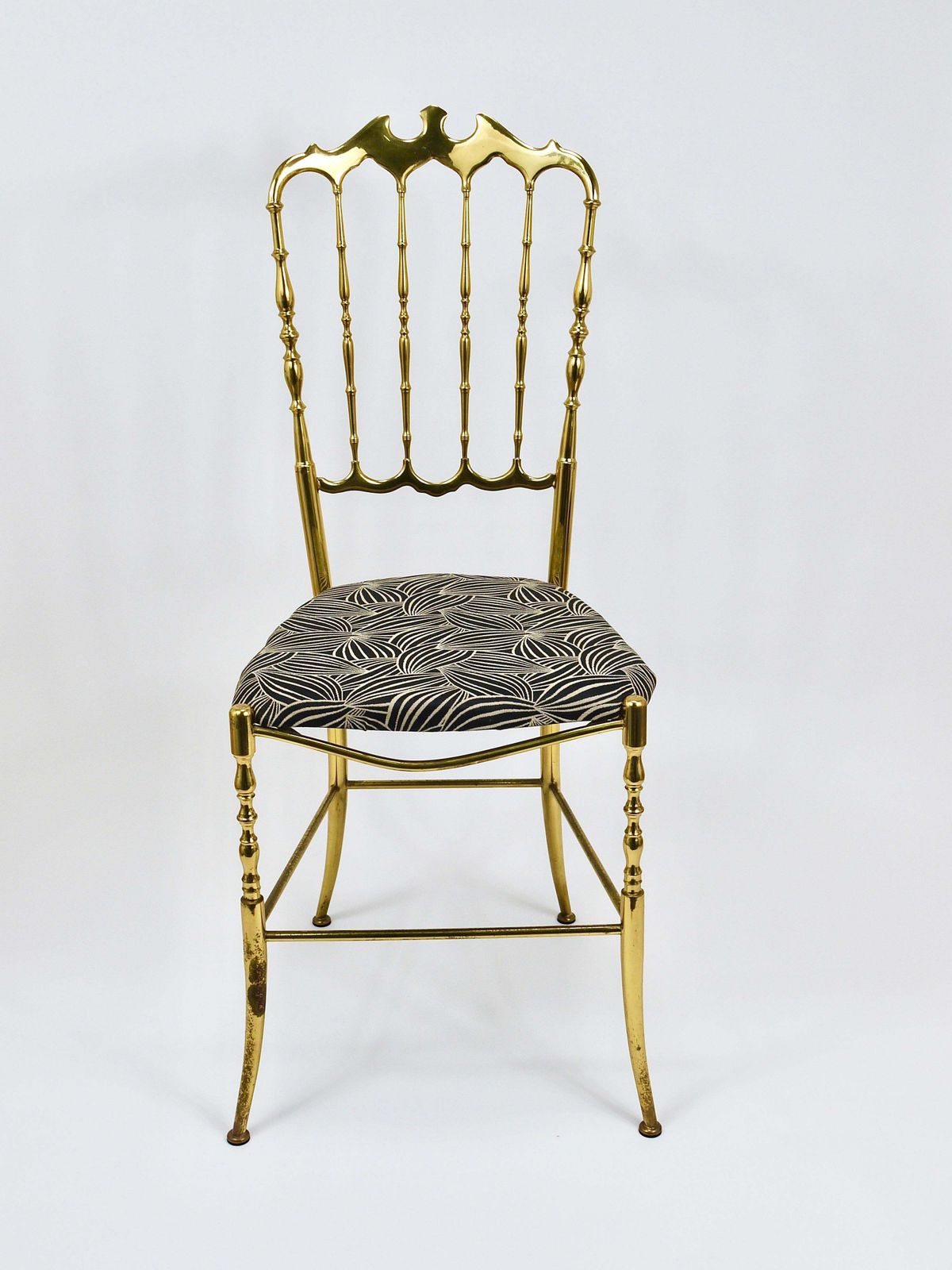photo for sale Chiavari Midcentury Brass Chair By Giuseppe Gaetano Descalzi, Italy, 1950s