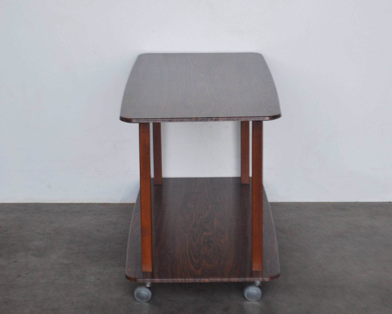 Mid Century Rosewood Two Tier Drinks Trolley / Hostess Trolley / Bar Cart / Side Table photo Furniture