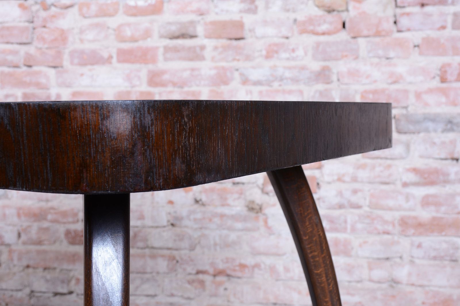Restored Art Deco "Spider" Table, By J. Halabala, Up Závody, Oak, Czech, 1940s photo vinterior
