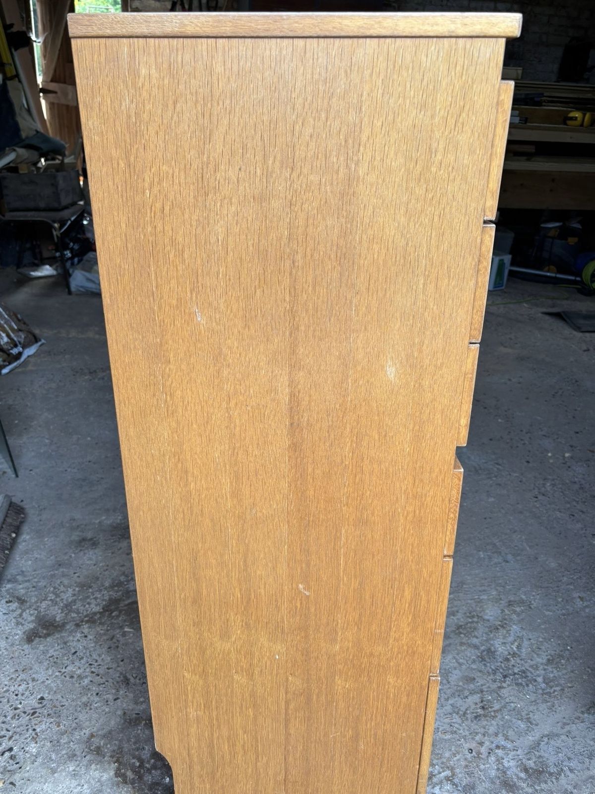Meredew Mid Century Blond Oak Large Chest Of Drawers photo furniture