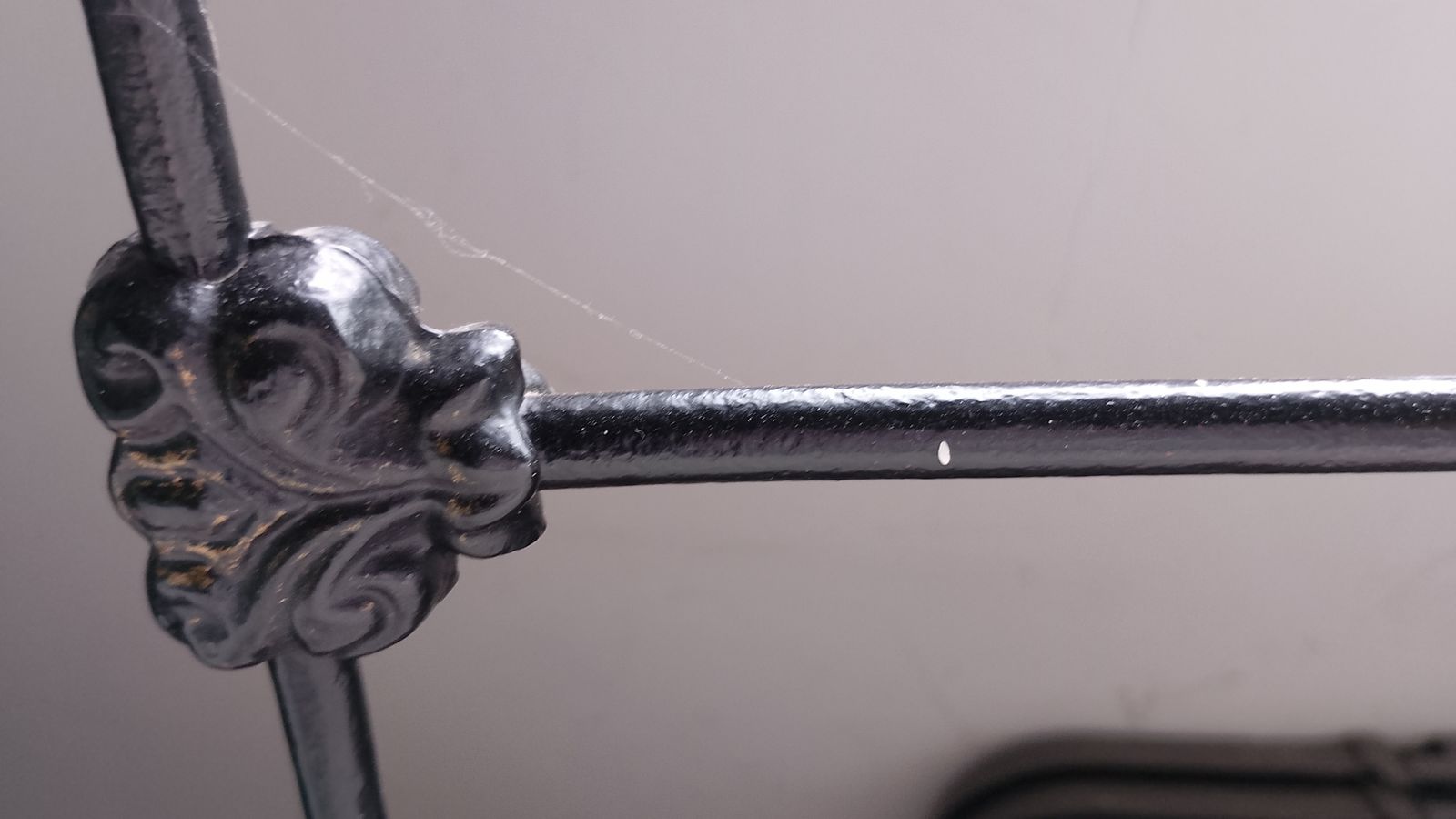 Cast Iron Bed Circa 1875. Made In Birmingham photo vintage