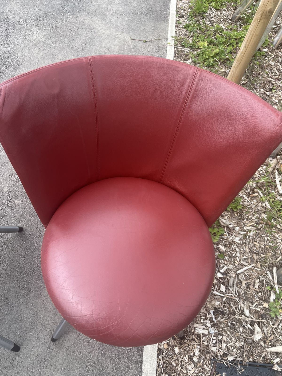 Set Of 4 Erik Jorgensen Danish Red Leather Chairs photo furniture