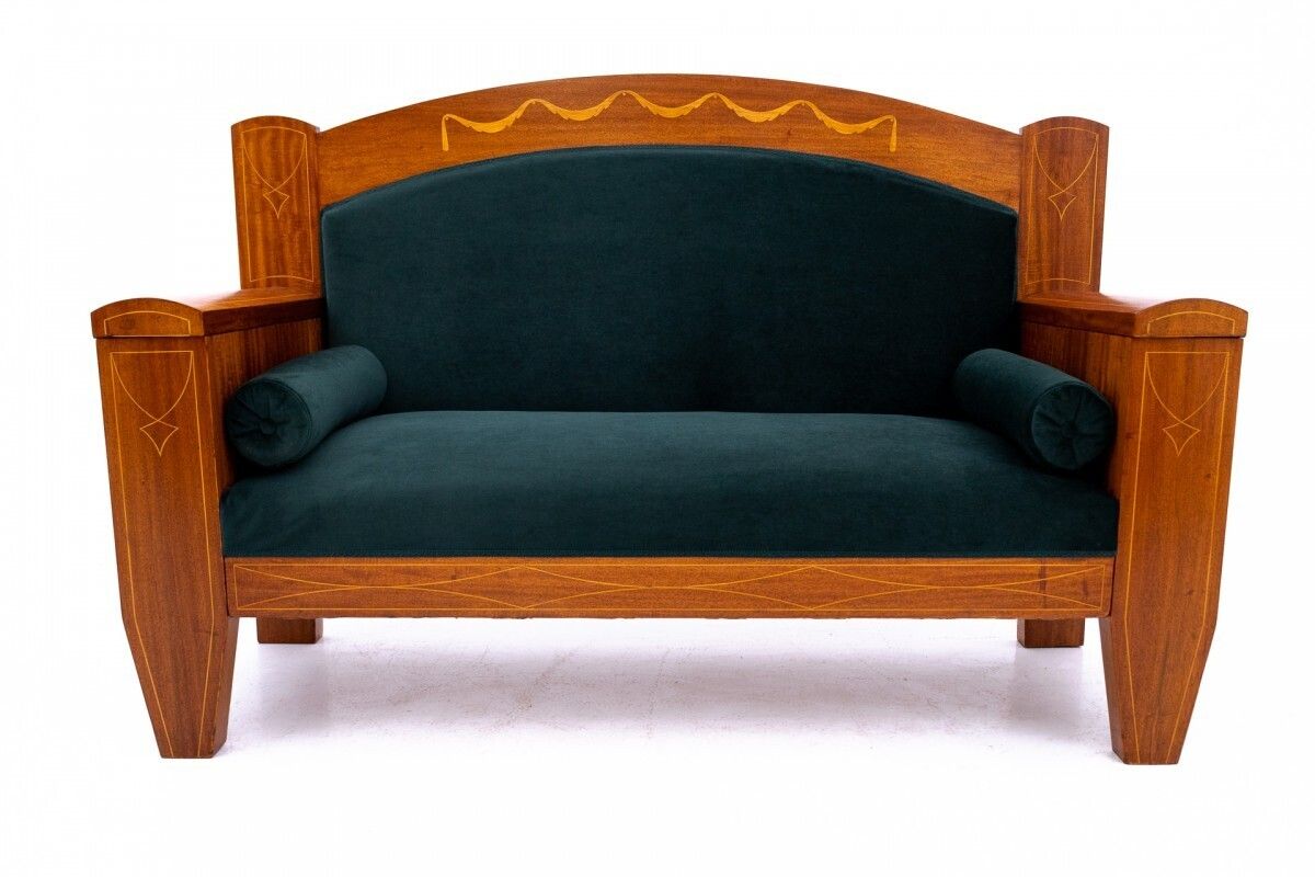 Green Living Room Set, Northern Europe, Circa 1890. photo for sale