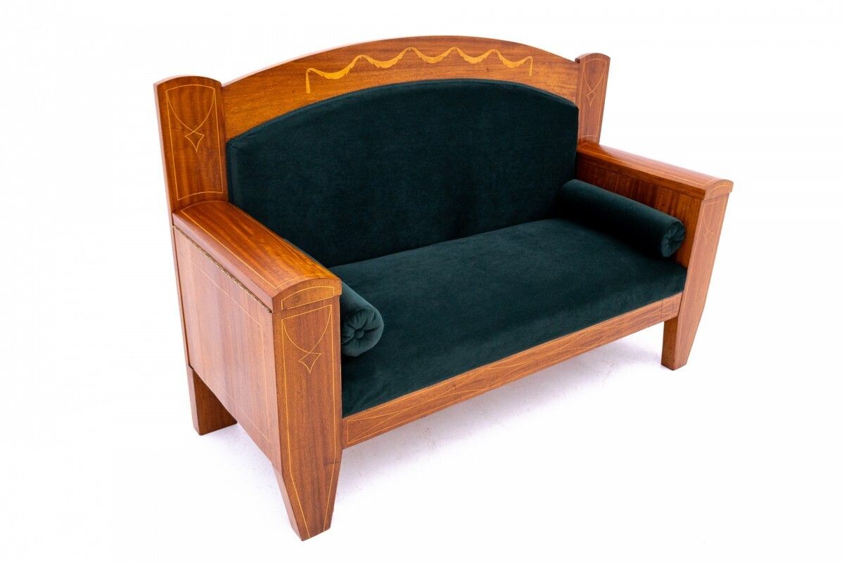 Green Living Room Set, Northern Europe, Circa 1890. photo Furniture