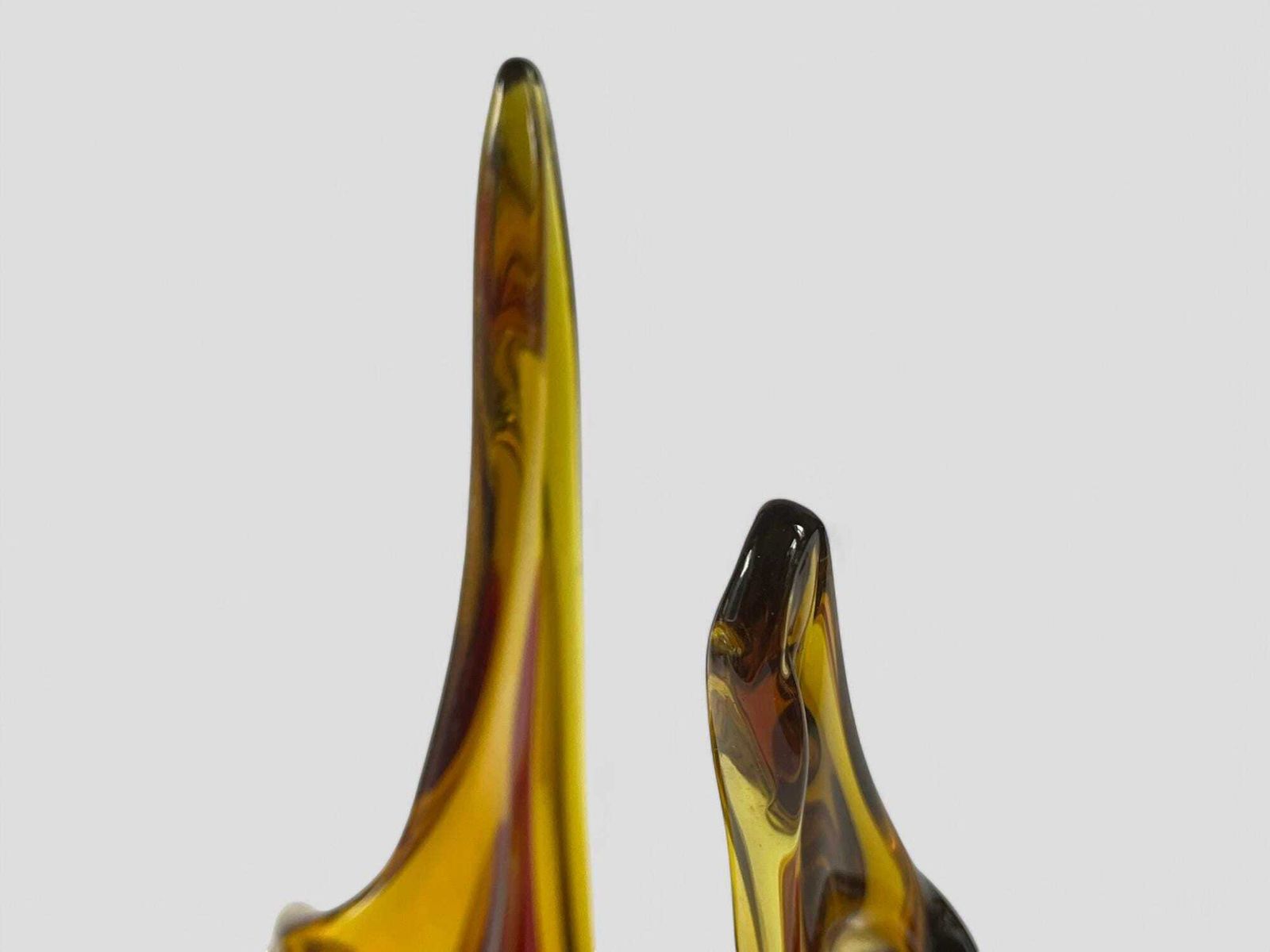Mid Century Spanish Viartec Murano Style Selenium Art Glass Sculpture Ornament photo buy