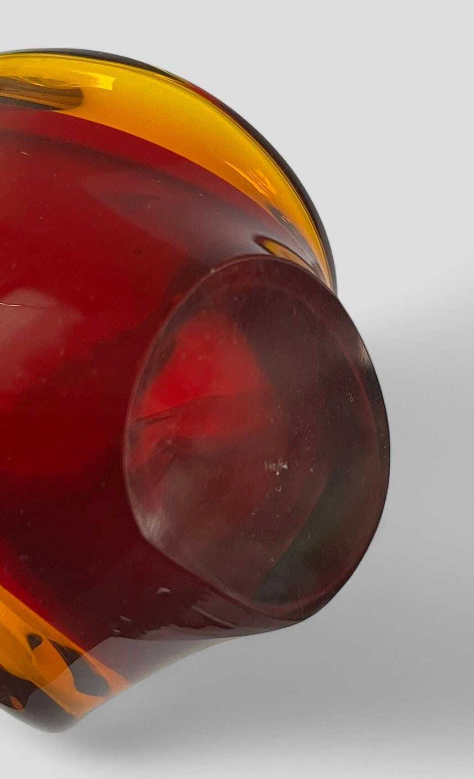 photo for sale Mid Century Spanish Viartec Murano Style Selenium Art Glass Sculpture Ornament