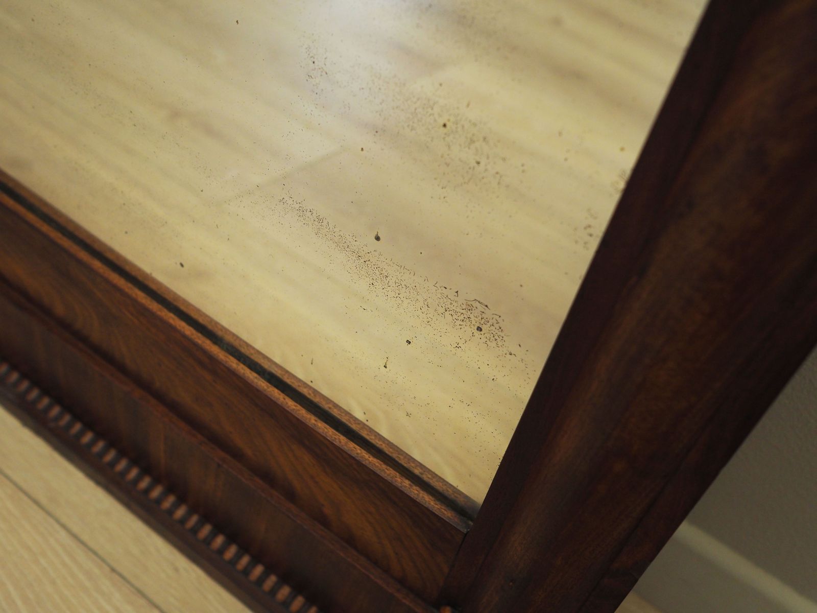Mirror In Wooden Frame, Danish Design, 1970s, Production: Denmark photo buy