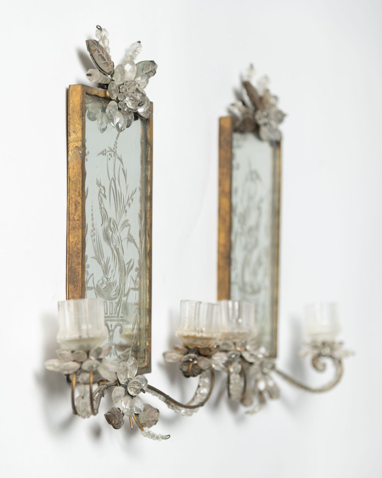 Pair Of Maison Baguès Sconces, Early 20th Century photo vintage