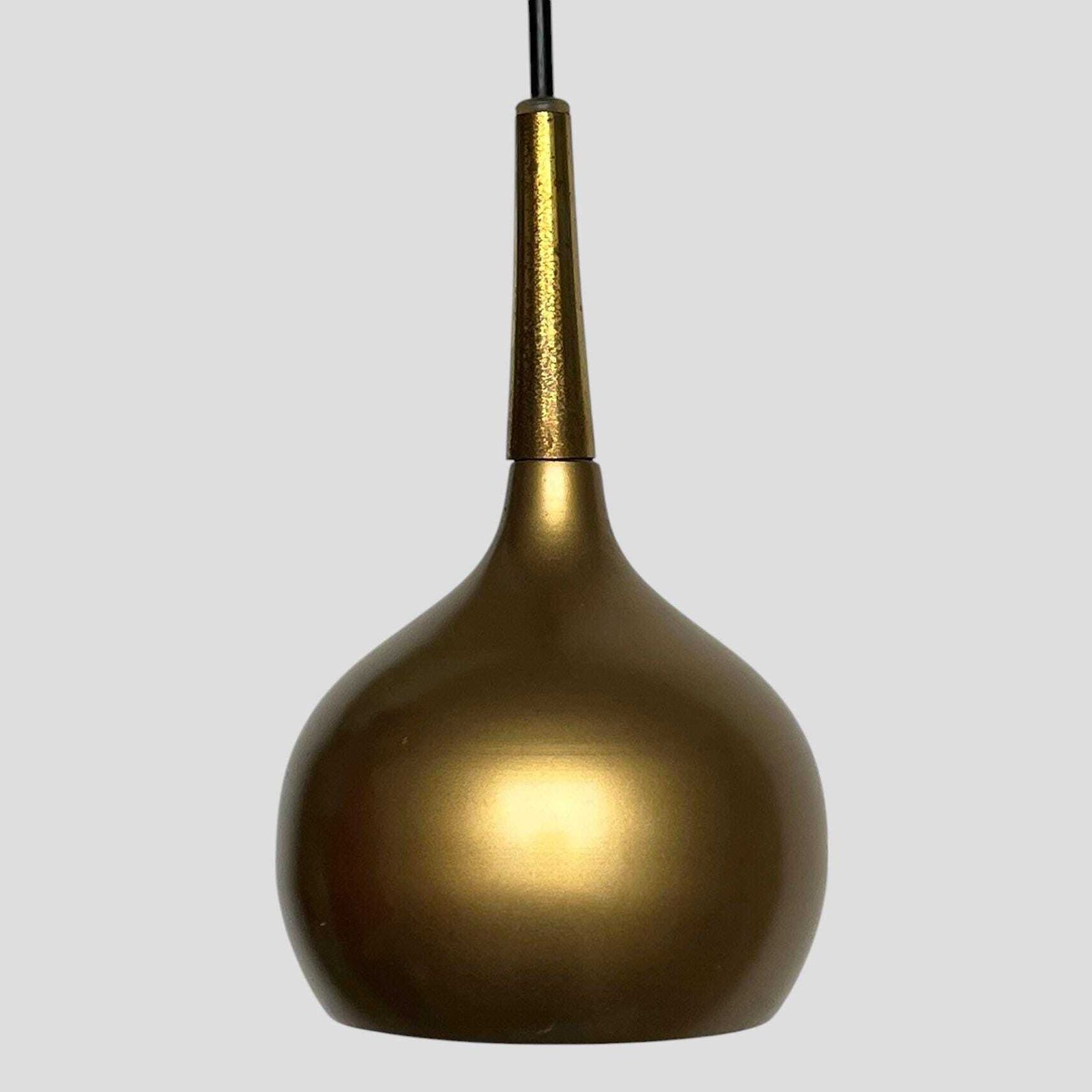 Mid Century Swedish Brass Teardrop Pendant Lamp Set By Hans Agne Jakobsson For Markaryd photo 180.0