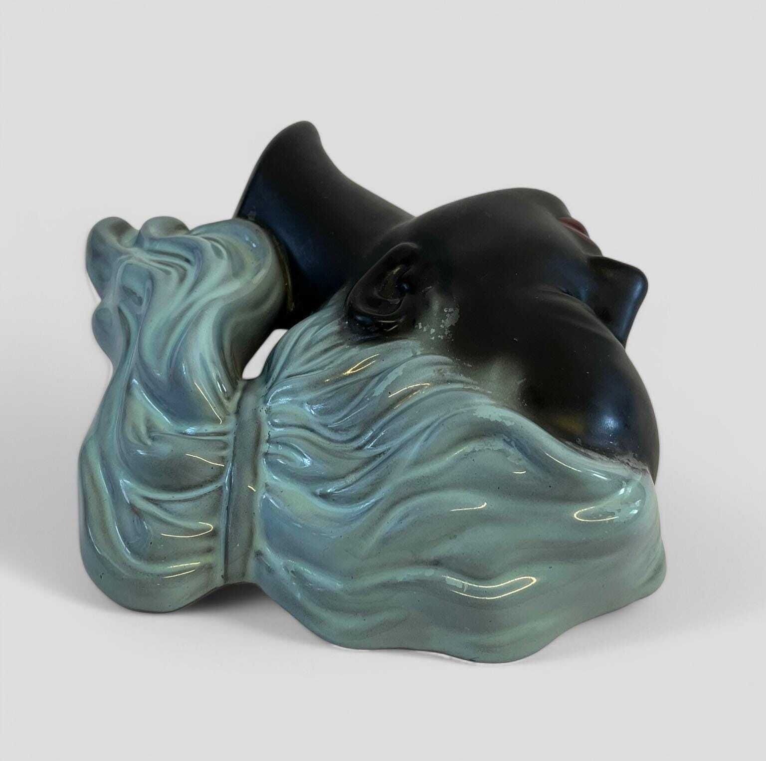 Mid Century Ceramic Decorative Wall Mask By Albert Strunz For Cortendorf Germany photo buy