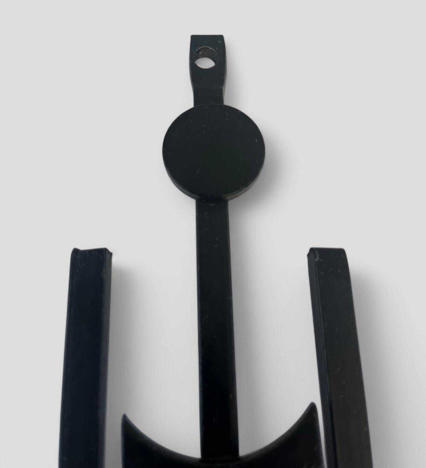 photo for sale Mid Century Brutalist Metal & Blue Glass Danish Wall Candleholder By Dantoft
