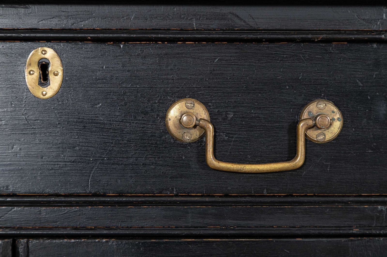 photo buy Monumental 19thc English Ebonised Pine Dresser Base