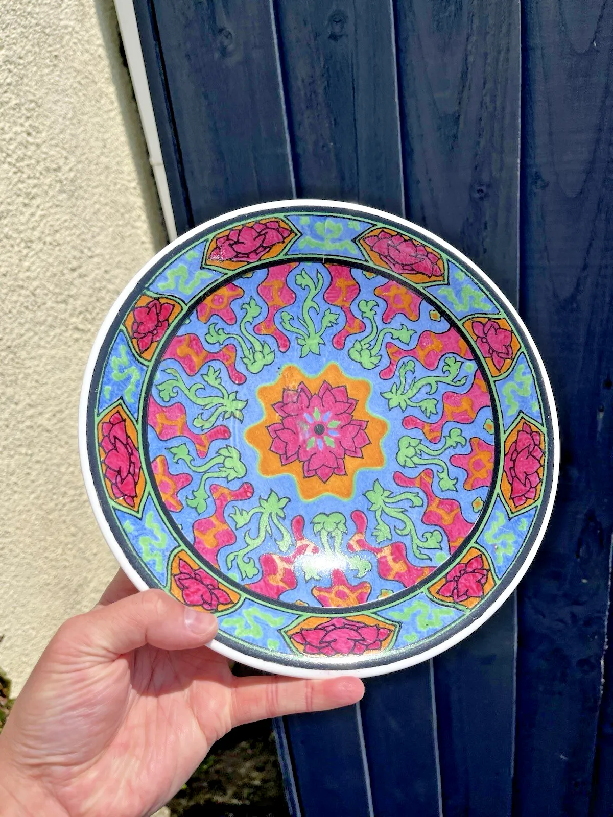 photo for sale Antique Art Deco Royal Doulton Floral Rosette Iznik Geometric E Series Bowl Dish