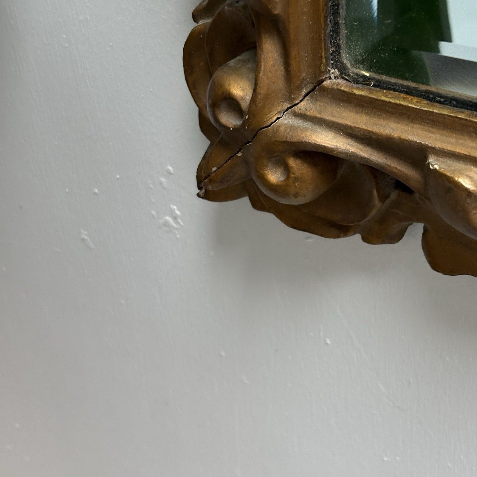 photo furniture A Bevelled Plate Wall Mirror In A Pierced Carved & Gilt Painted Roccoco Frame