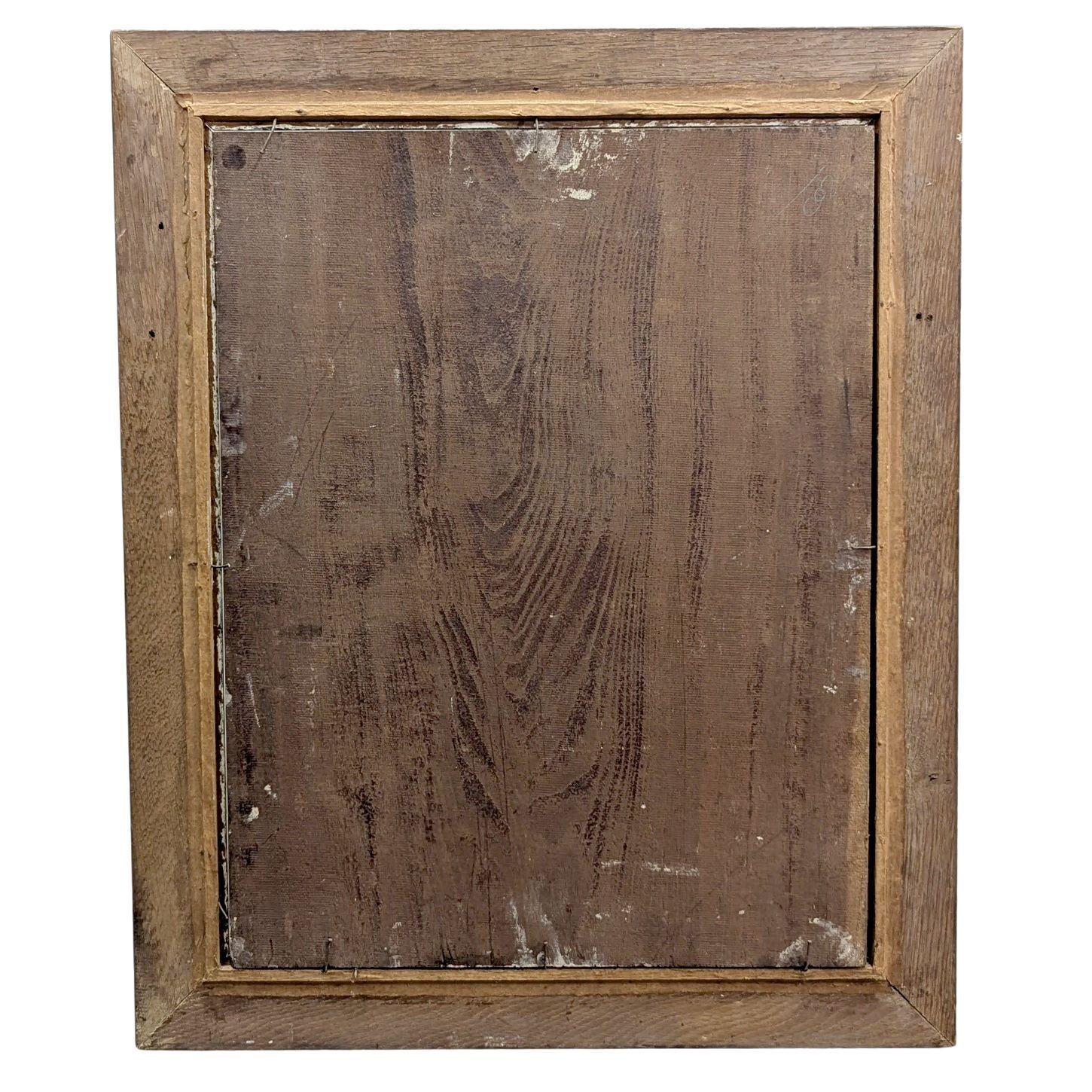 Portrait Of A Man In A Dressing Gown – Oil On Wood Signed Villameur (1955) photo 948.0