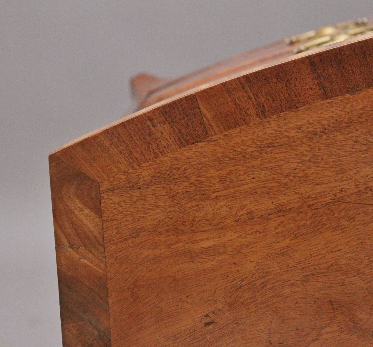 Furniture 19th Century Mahogany Bowfront Chest photo