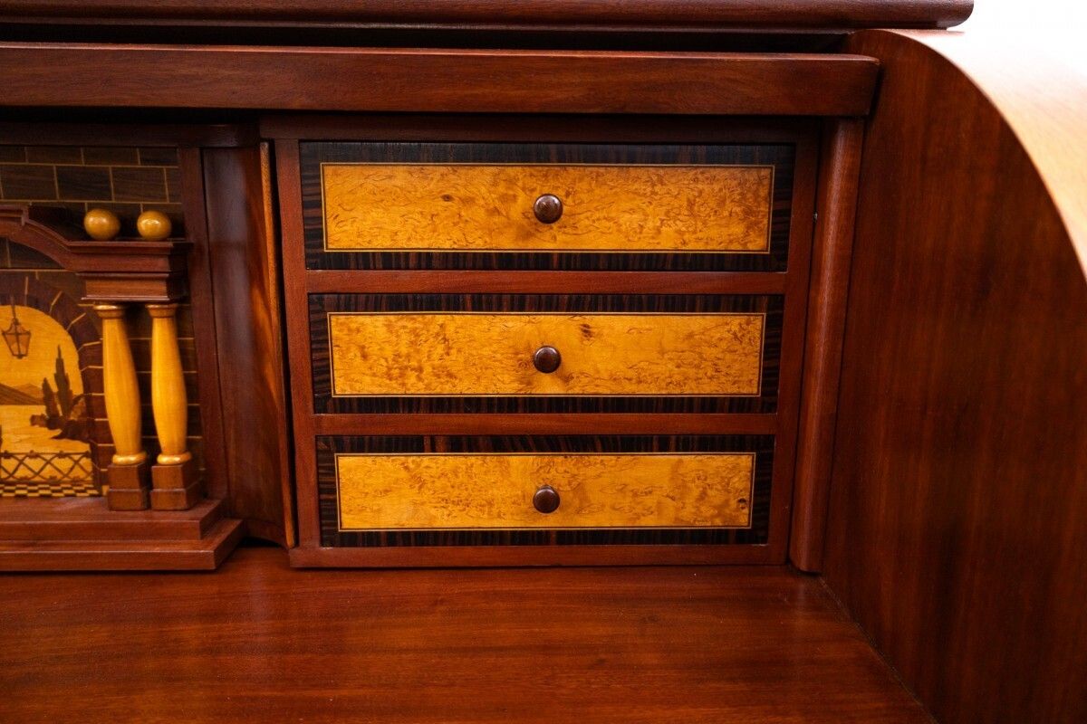 Antique Bureau With Storage Compartments, Northern Europe, Ca. 1880. After Renovation. photo vintage