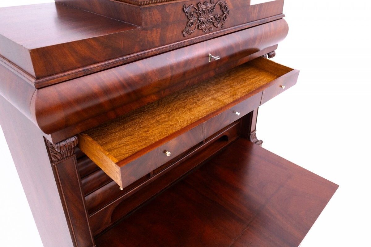 photo furniture Antique Secretary From Around 1880, Northern Europe. After Renovation.