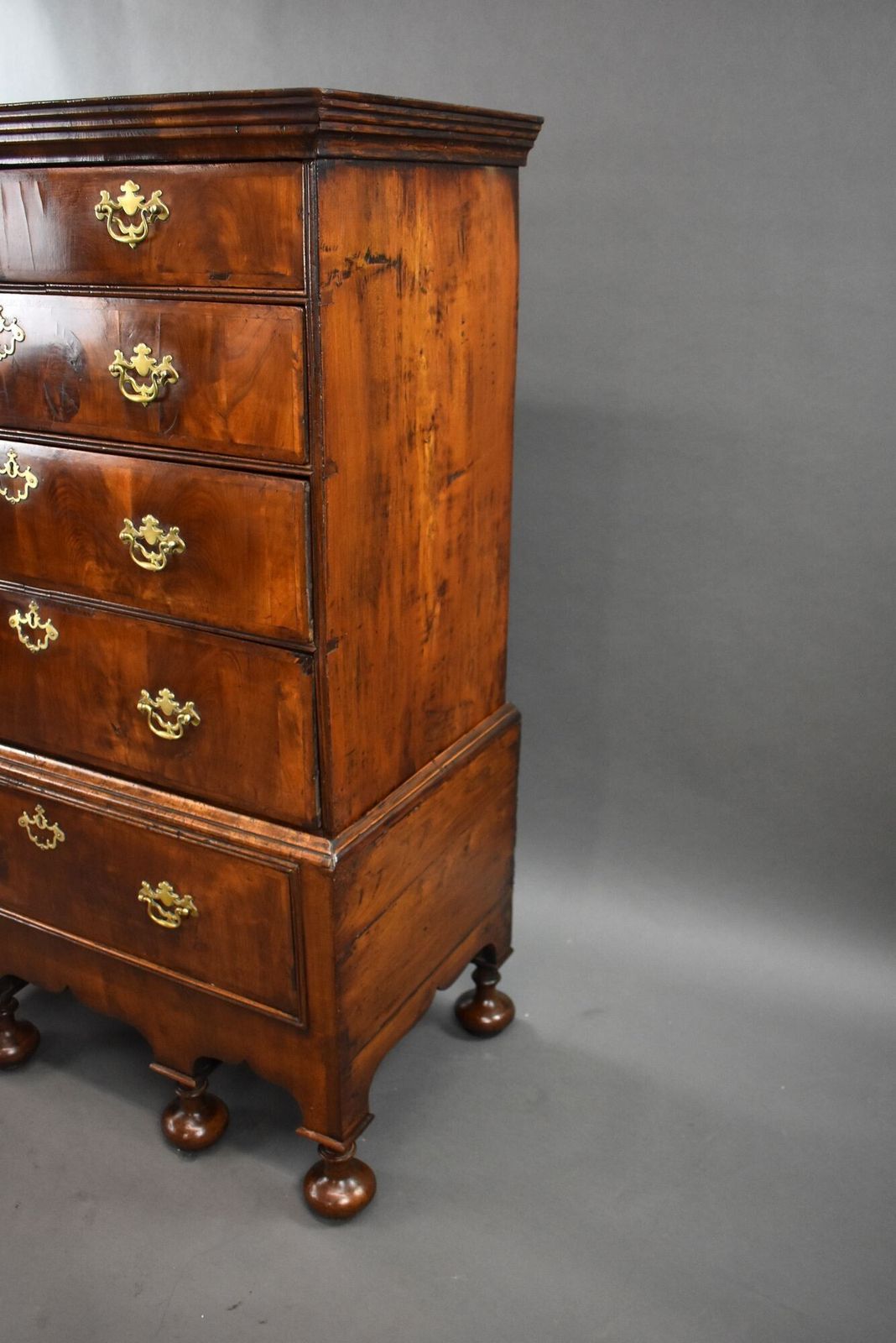 18th Century Walnut Chest On Stand photo for sale