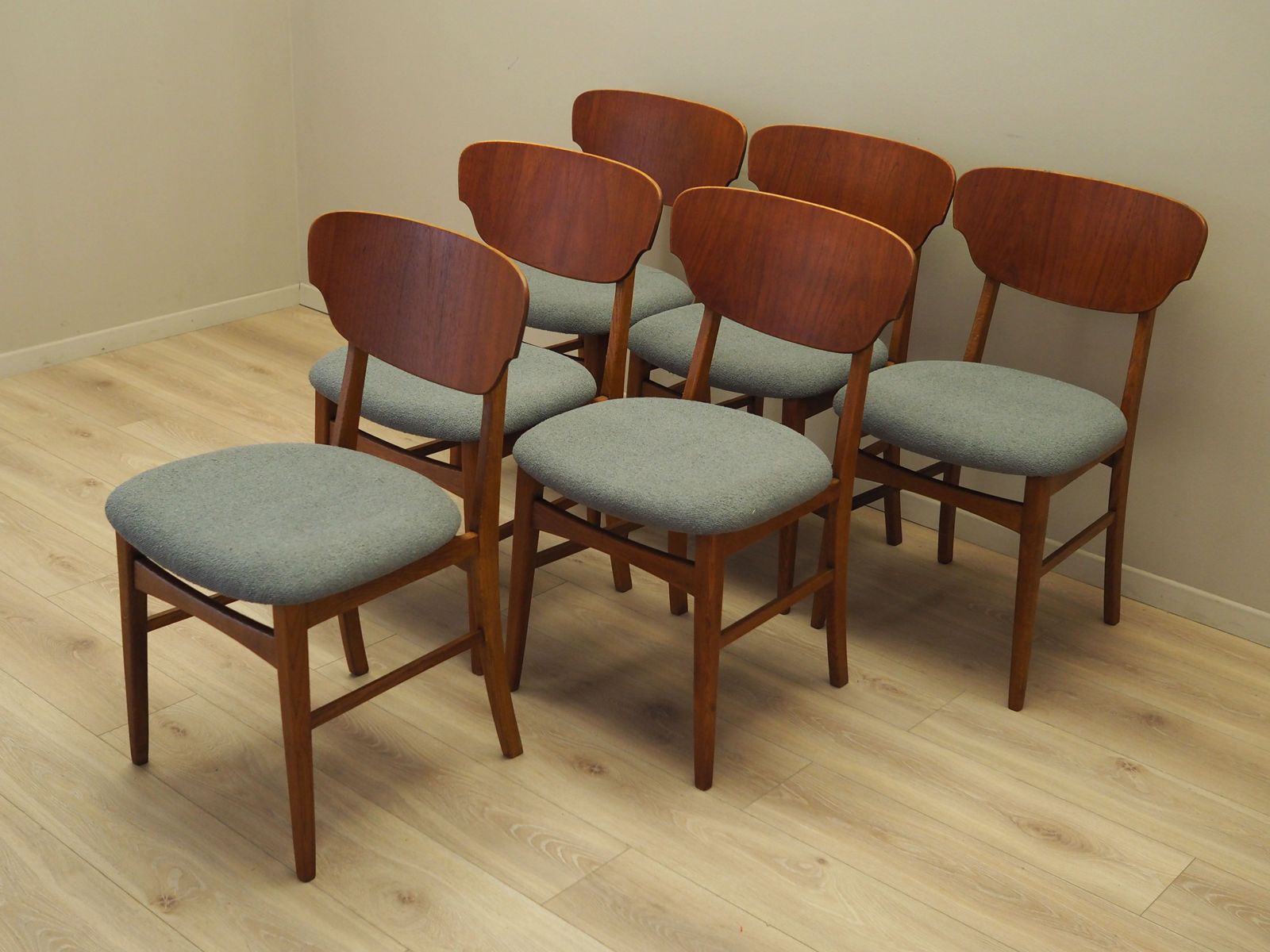 Set Of Six Teak Chairs, Danish Design, 1970s, Production: Denmark photo Furniture