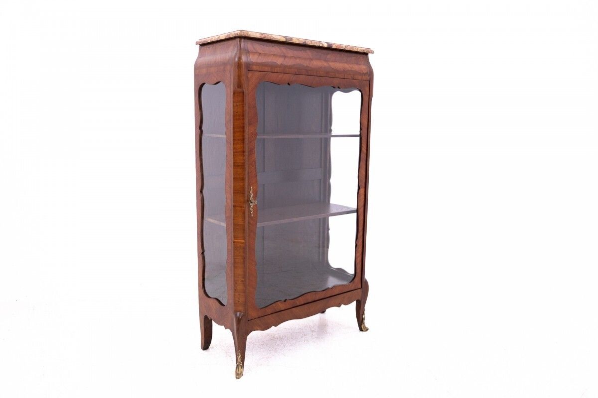 Small Antique French Display Cabinet From Around 1910. After Renovation.