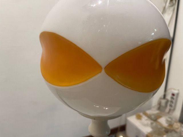 Set Of 3 Space Age Pendant Lights In White Opaline Glass, Italy, 1970s photo vinterior