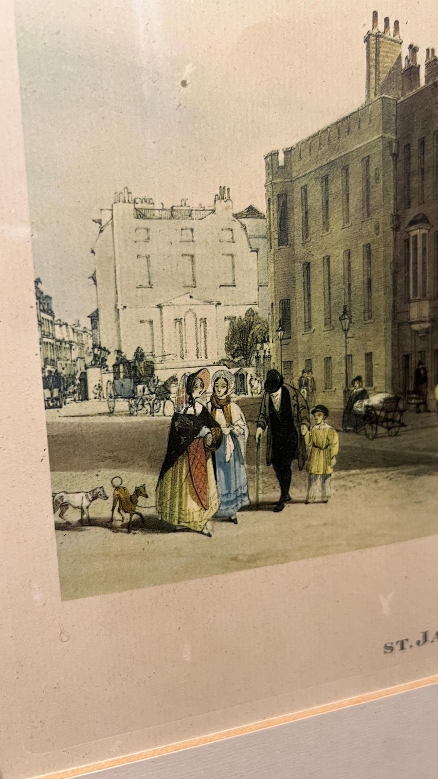 Framed Reproduction Of Thomas Shotter Boys’s St. James’s Palace Lithograph photo 89.0