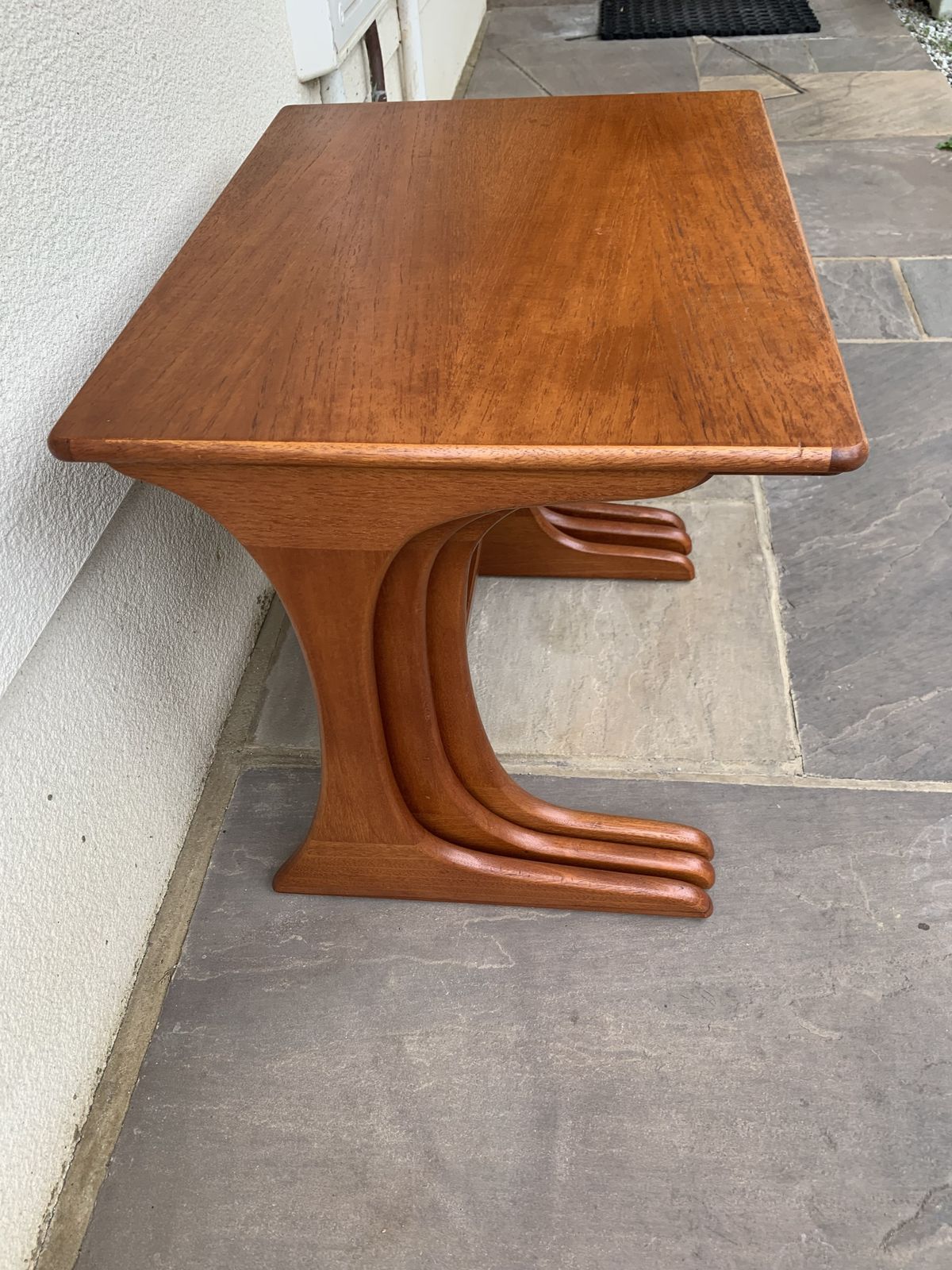 photo for sale G Plan Kofod Larsen Nest Of 3 Teak Tables C1960s
