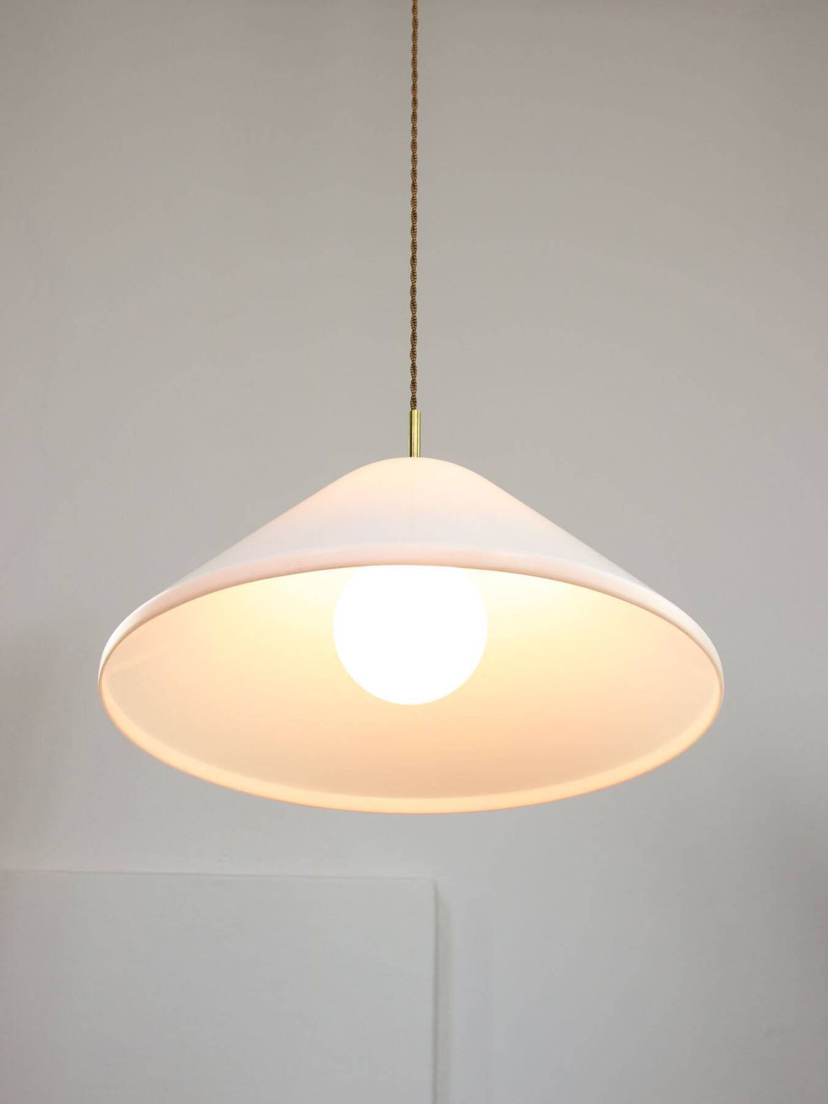 Elpis Pendant By Luigi Massoni For Guzzini In Plexiglass & Brass, 1970s photo 579.0