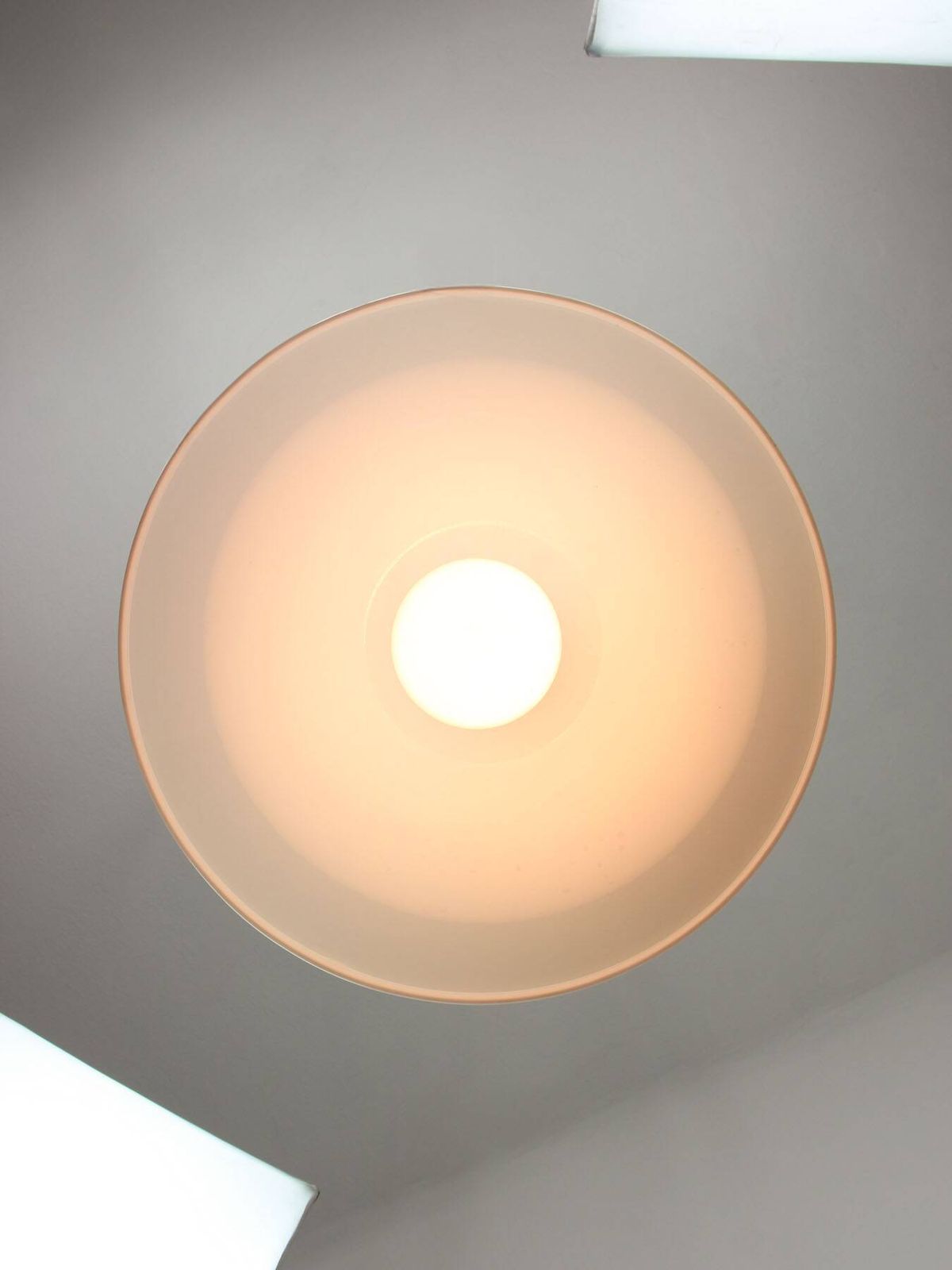 photo for sale Elpis Pendant By Luigi Massoni For Guzzini In Plexiglass & Brass, 1970s