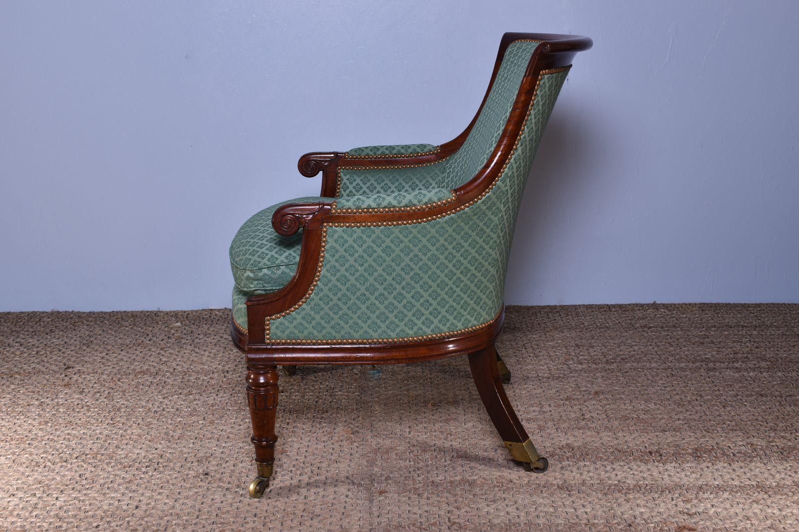 William IV Bergère Armchair, 1800s photo for sale
