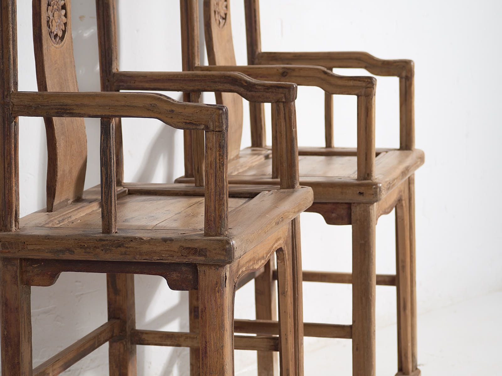 Antique Chinese Qing Style Chairs (C.1900) #69 photo vinterior