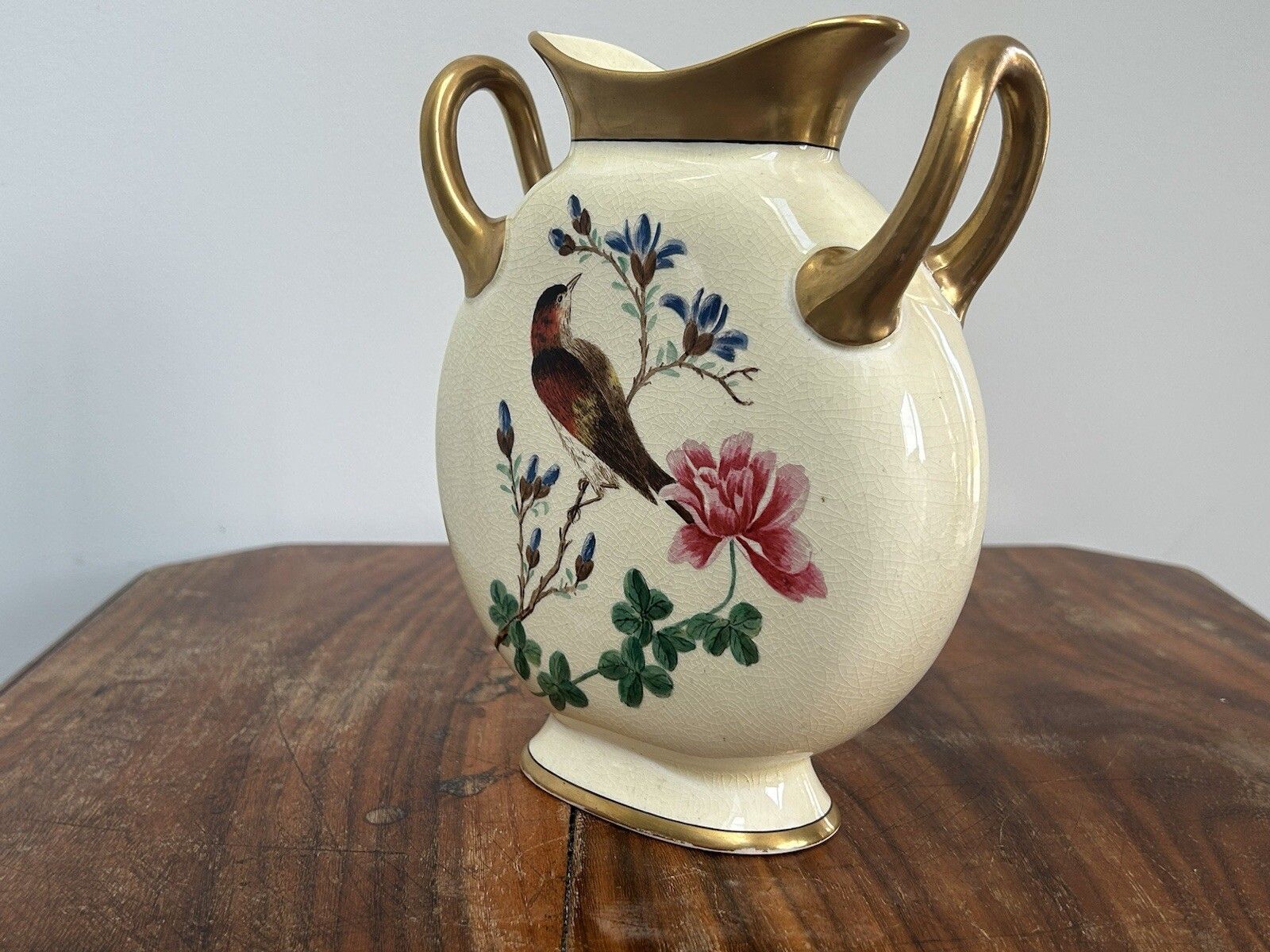 Wedgwood Moonflask Style Twin Handle Vase Mid 19th Century Rare photo vintage