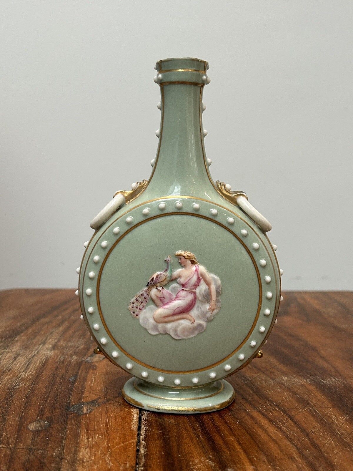 Royal Worcester Moon Flask Porcelain Vase Pate Sur Pate photo for sale