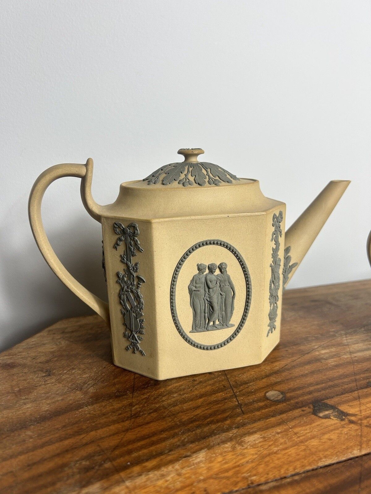 Wedgwood Caneware / Drabware Early Teapot Set photo furniture