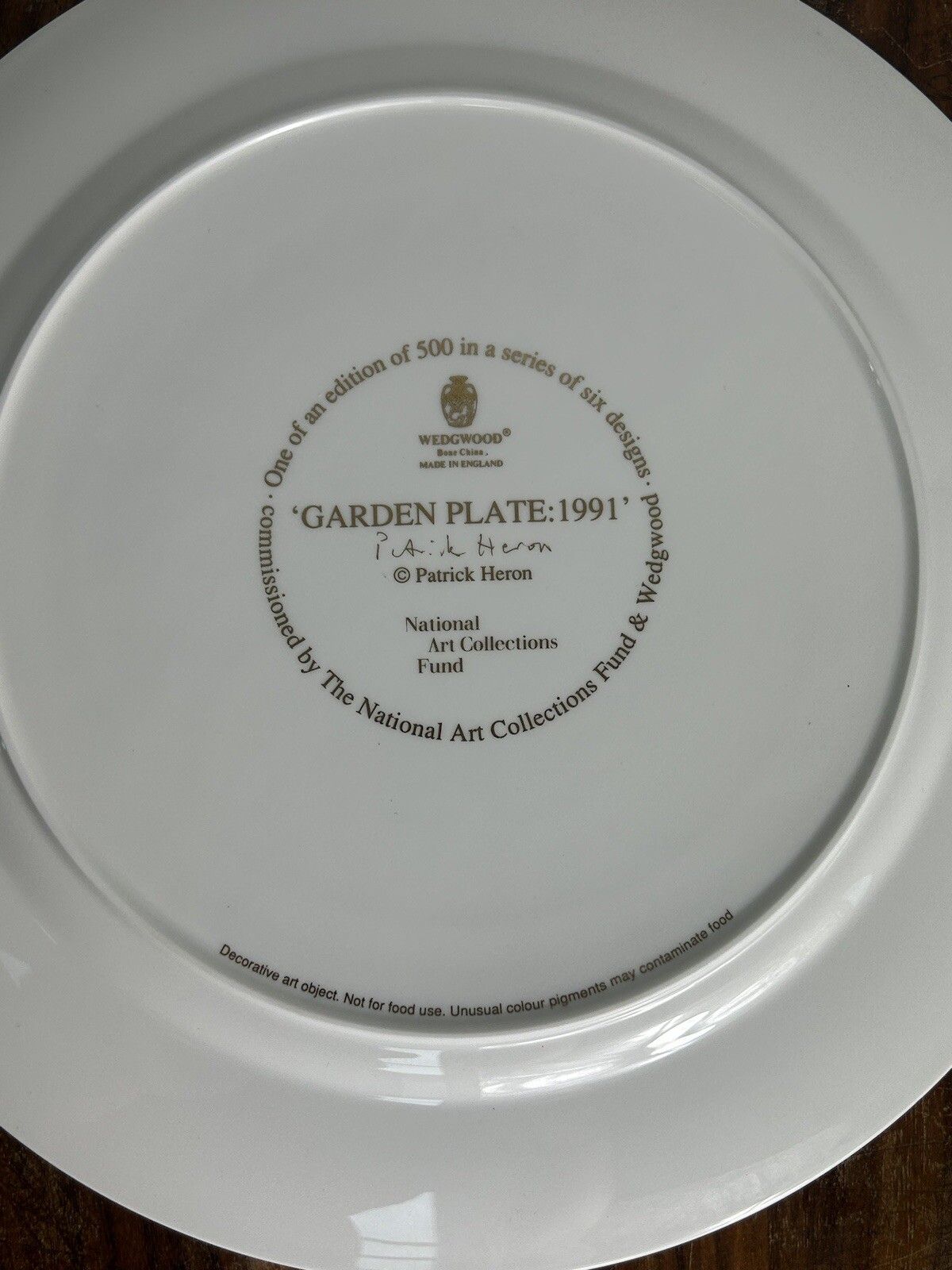 Wedgwood Patrick Heron Limited Edition Plate | Charger, Demonstrations With Box photo furniture