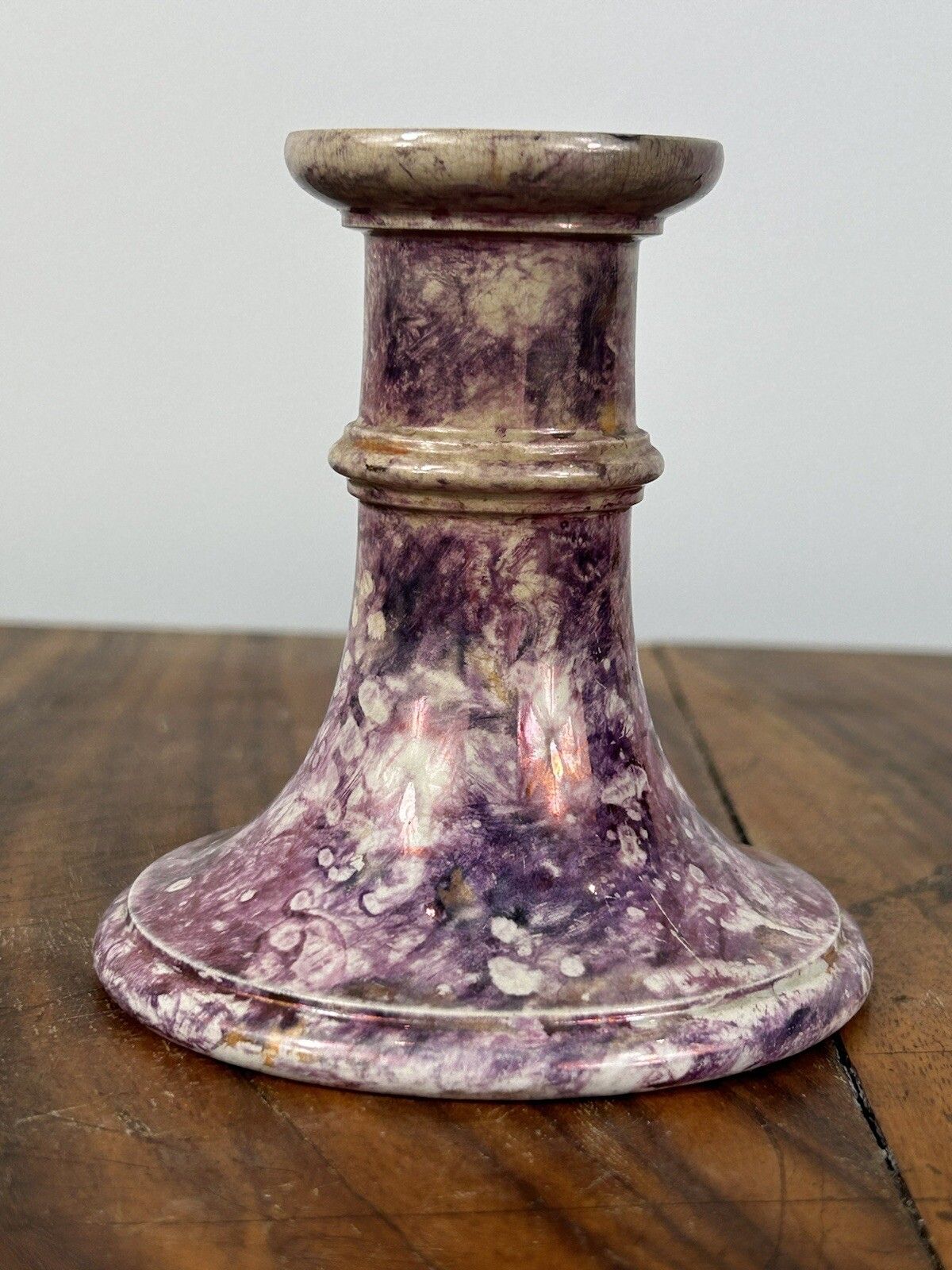 Wedgwood Moonlight Lustre Candle Stick 1820’s Georgian Porcelain photo furniture