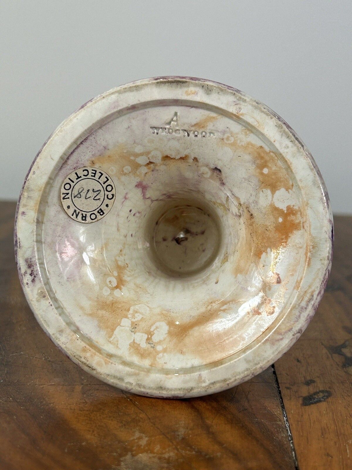 Wedgwood Moonlight Lustre Candle Stick 1820’s Georgian Porcelain photo 250.0