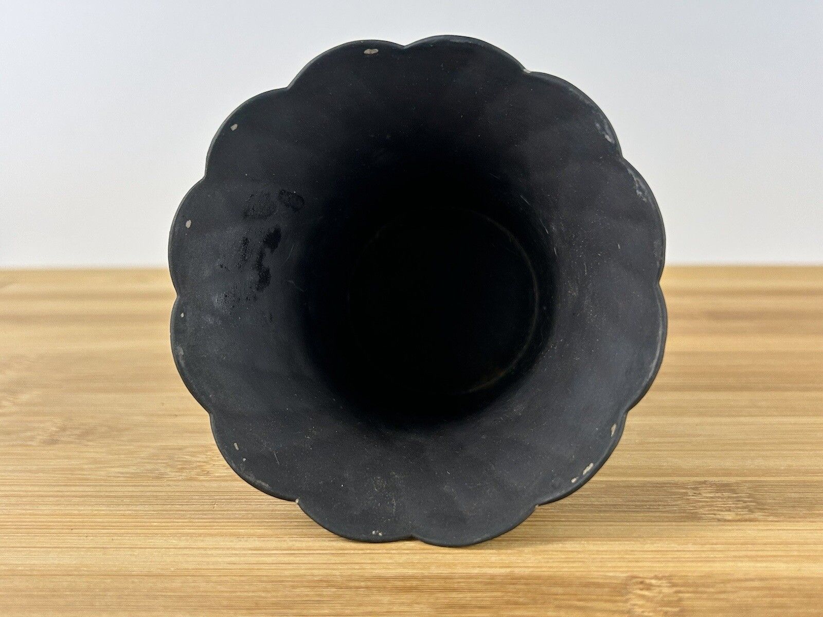 Wedgwood 19th Century Black Basalt Early Flower Pot Jasperware Rare Planter photo Home Decor