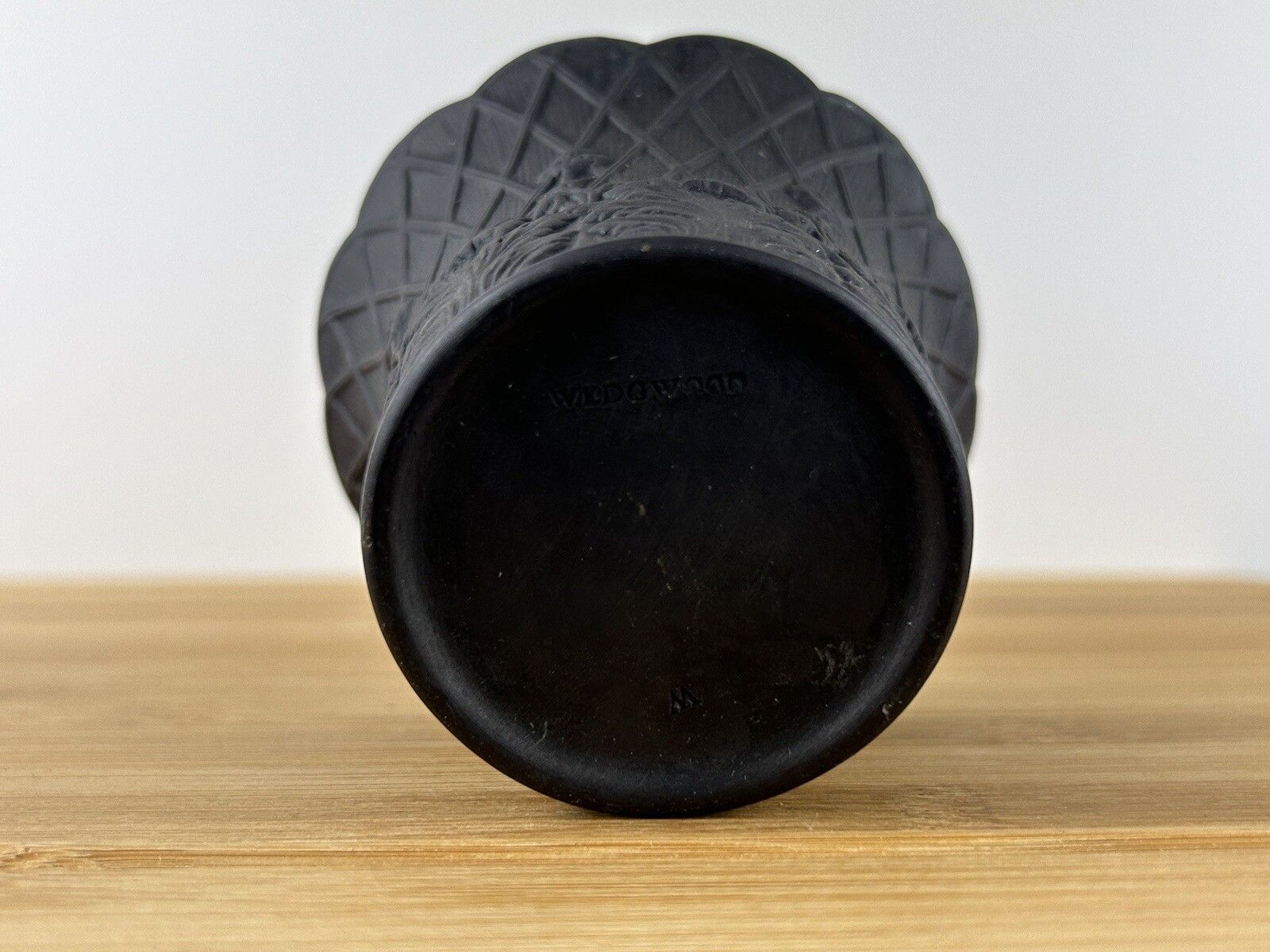 Wedgwood 19th Century Black Basalt Early Flower Pot Jasperware Rare Planter photo 125.0