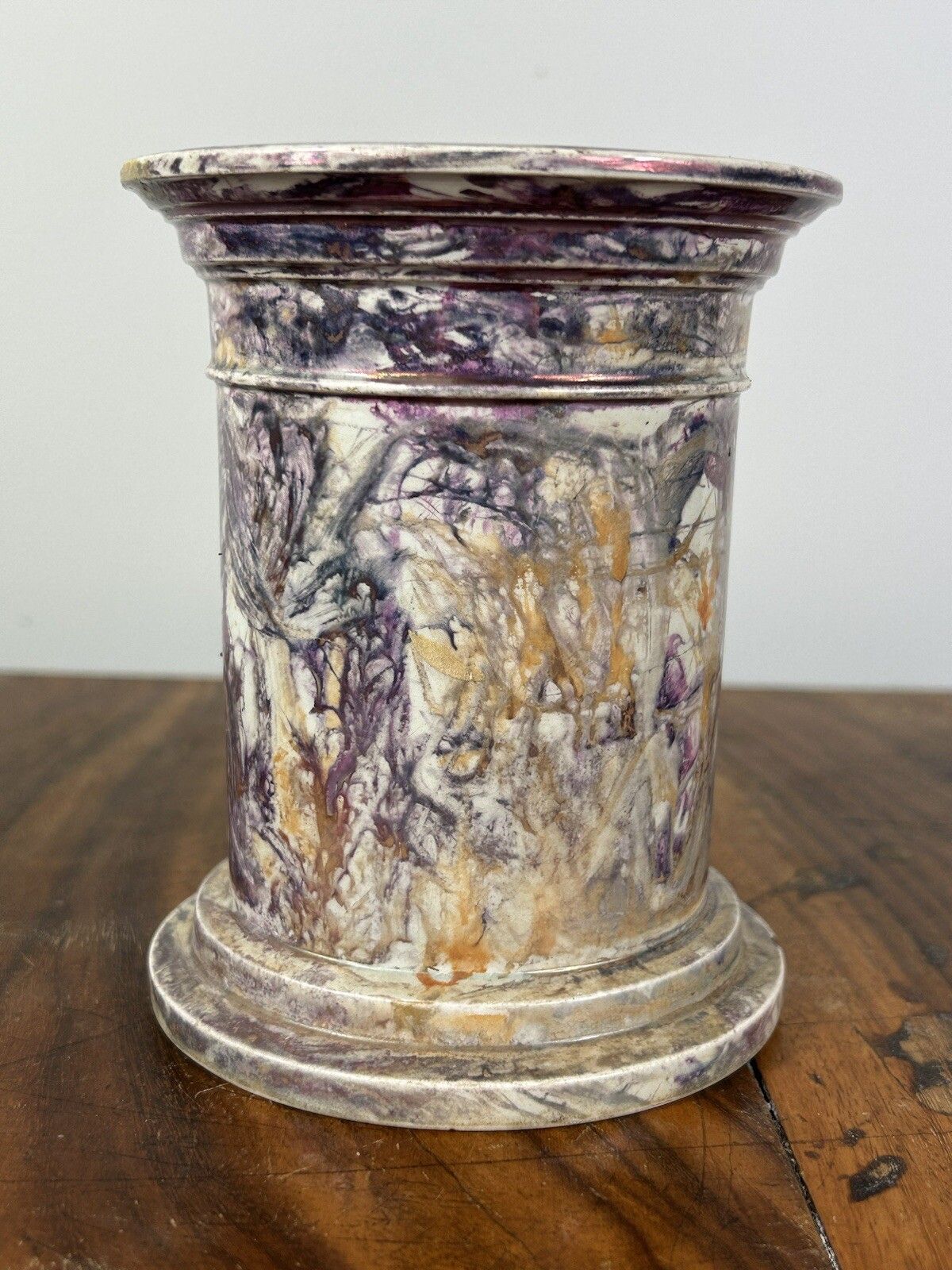Wedgwood Moonlight Lustre Tobacco Pot 1820 Early Wedgwood