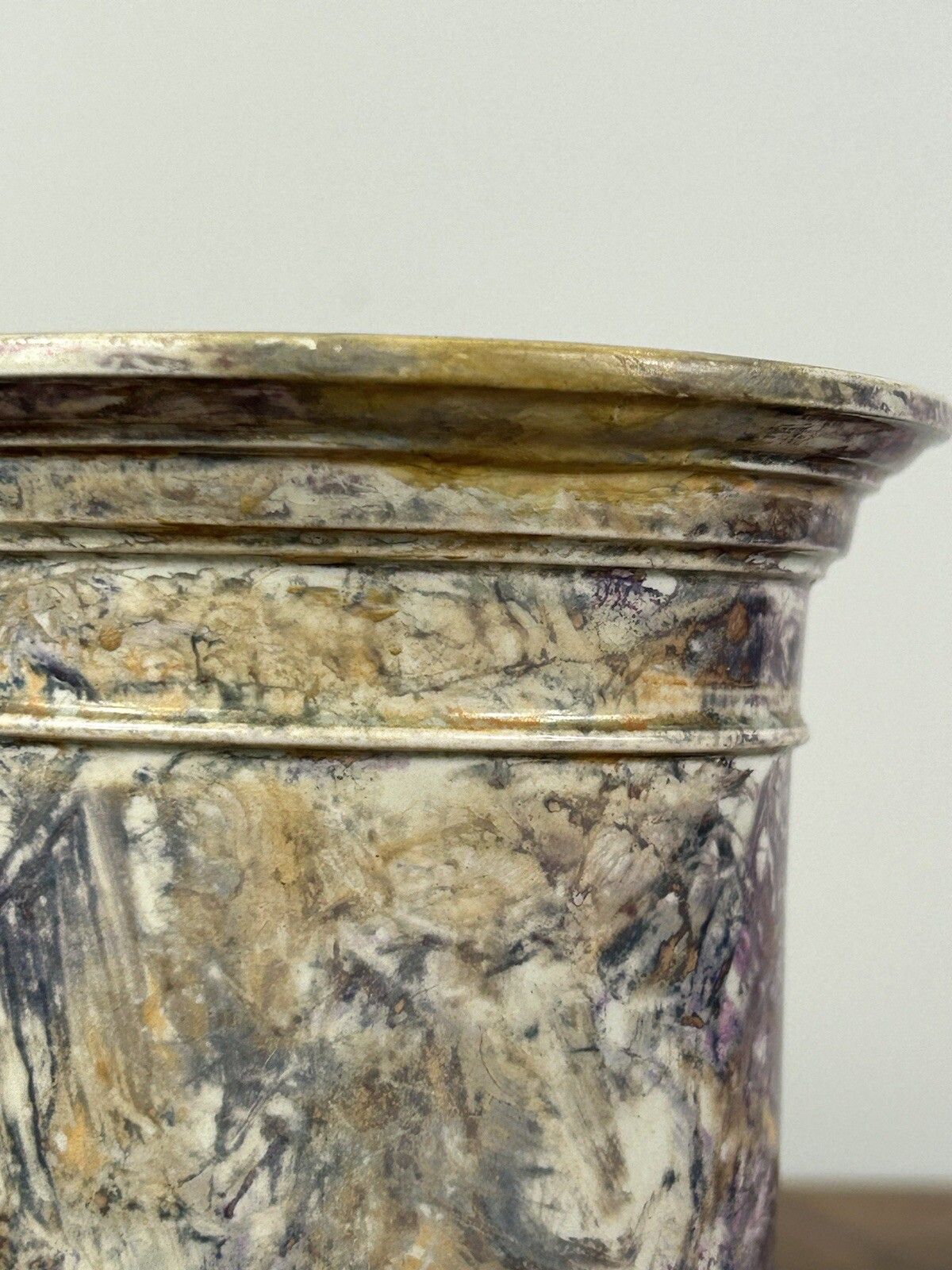 Wedgwood Moonlight Lustre Tobacco Pot 1820 Early Wedgwood photo vinterior